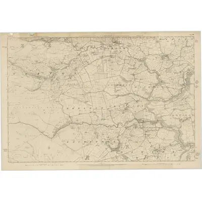 1849 Map of Yorkshire 118, 1854 Print