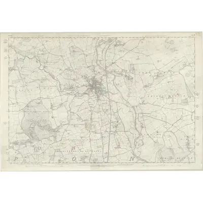 1849 Map of Yorkshire 119, 1856 Print