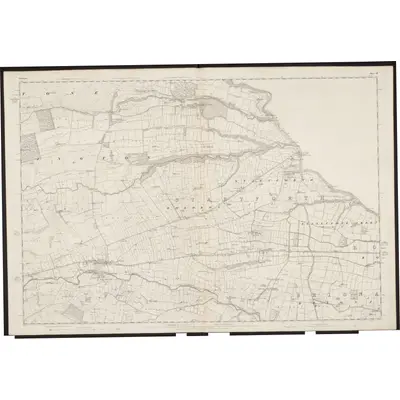 1854 Map of Yorkshire 12, 1857 Print