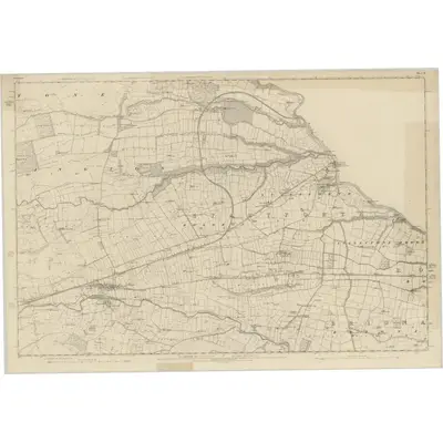 1854 Map of Yorkshire 12, 1857 Print