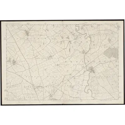 1852 Map of Yorkshire 120, 1855 Print