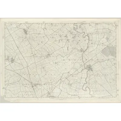 1852 Map of Yorkshire 120, 1855 Print