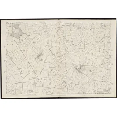 1852 Map of Yorkshire 121, 1856 Print