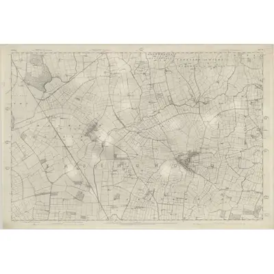 1852 Map of Yorkshire 121, 1856 Print