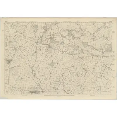 1852 Map of Yorkshire 122, 1856 Print