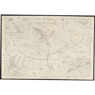 1850 Map of Yorkshire 125, 1854 Print