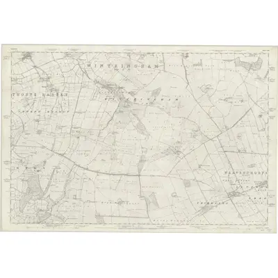 1850 Map of Yorkshire 125, 1854 Print