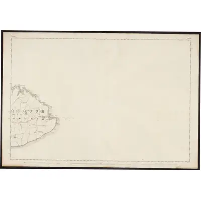 1849 Map of Yorkshire 129, 1853 Print