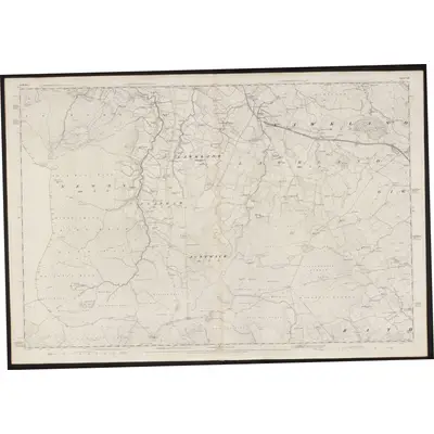 1846 Map of Yorkshire 131, 1849 Print