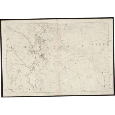 1847 Map of Yorkshire 132, 1851 Print