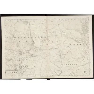 1847 Map of Yorkshire 133, 1852 Print