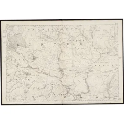 1848 Map of Yorkshire 134, 1853 Print