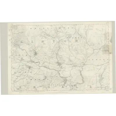 1848 Map of Yorkshire 134, 1853 Print