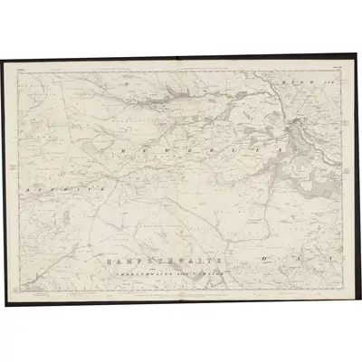 1849 Map of Yorkshire 135, 1854 Print