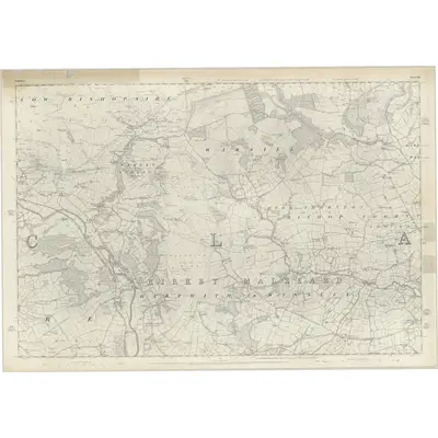1848 Map of Yorkshire 136, 1854 Print