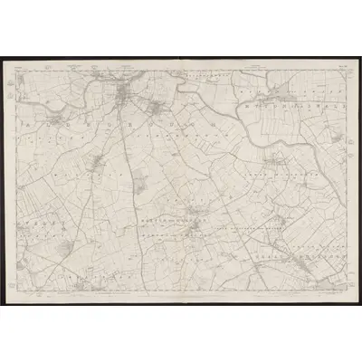 1852 Map of Yorkshire 138, 1855 Print