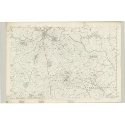 1852 Map of Yorkshire 138, 1855 Print