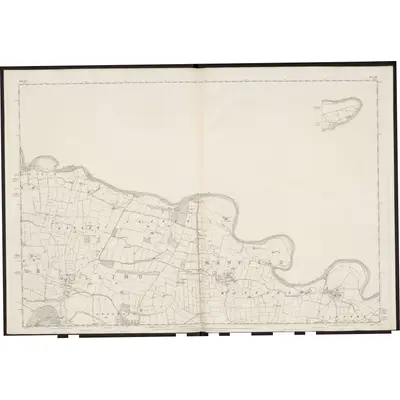 1854 Map of Yorkshire 14 (inset 14A), 1857 Print