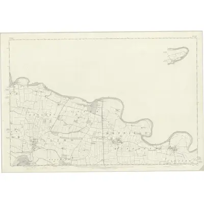 1854 Map of Yorkshire 14 (with inset 14A), 1857 Print
