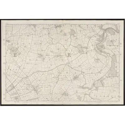 1851 Map of Yorkshire 141, 1856 Print