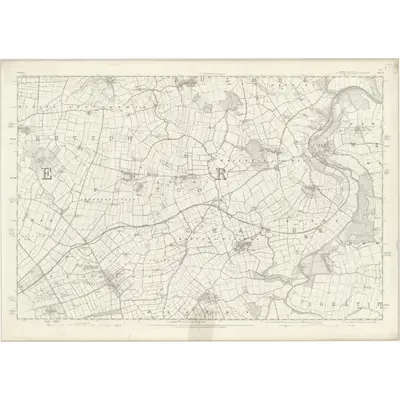 1851 Map of Yorkshire 141, 1856 Print