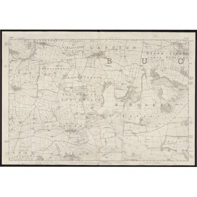 1851 Map of Yorkshire 142, 1855 Print