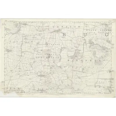 1851 Map of Yorkshire 142, 1855 Print