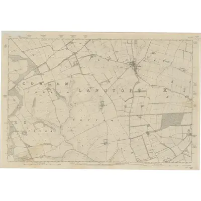 1850 Map of Yorkshire 144, 1854 Print