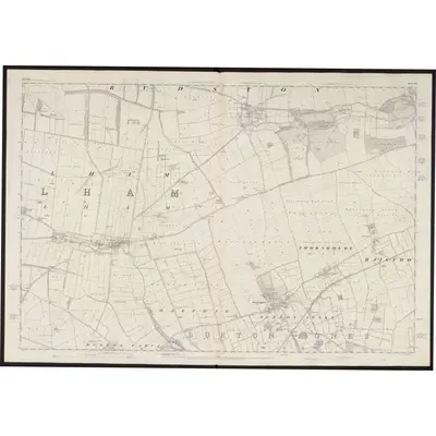 1850 Map of Yorkshire 145, 1854 Print