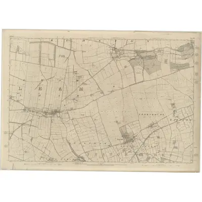 1850 Map of Yorkshire 145, 1854 Print