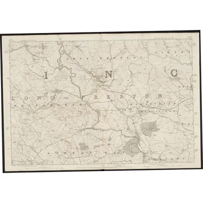 1847 Map of Yorkshire 149, 1852 Print