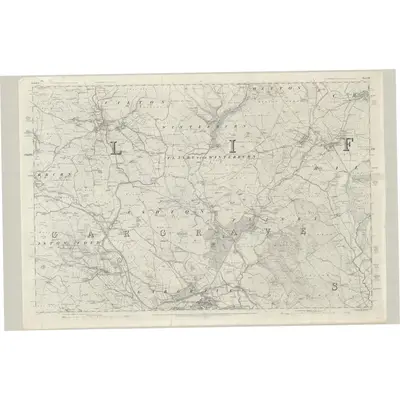 1849 Map of Yorkshire 150, 1853 Print