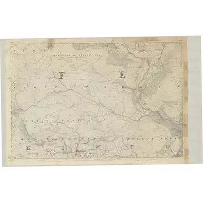 1849 Map of Yorkshire 151, 1853 Print