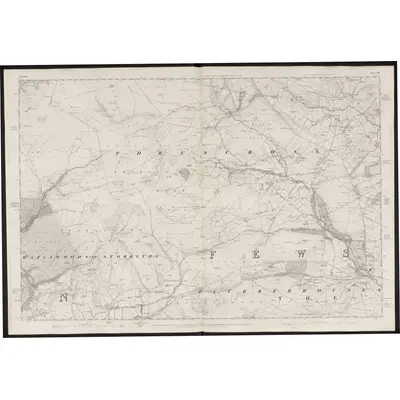 1848 Map of Yorkshire 152, 1854 Print
