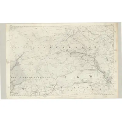 1848 Map of Yorkshire 152, 1854 Print