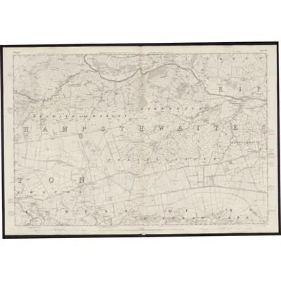 1848 Map of Yorkshire 153, 1853 Print