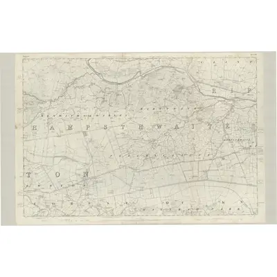1848 Map of Yorkshire 153, 1853 Print