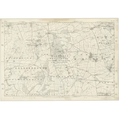 1846 Map of Yorkshire 155, 1853 Print