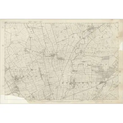 1848 Map of Yorkshire 157, 1854 Print