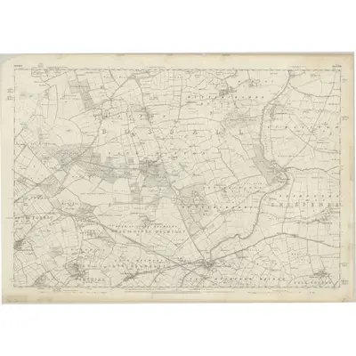 1851 Map of Yorkshire 158, 1854 Print