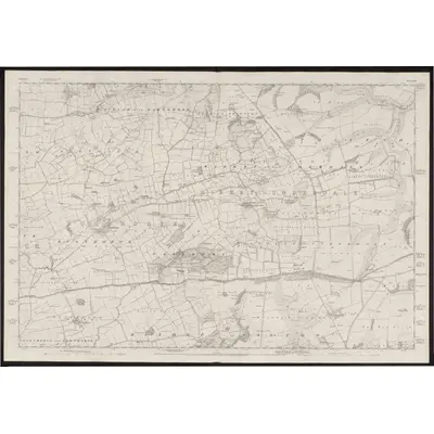 1851 Map of Yorkshire 159, 1854 Print