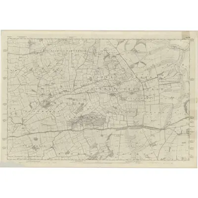 1851 Map of Yorkshire 159, 1854 Print