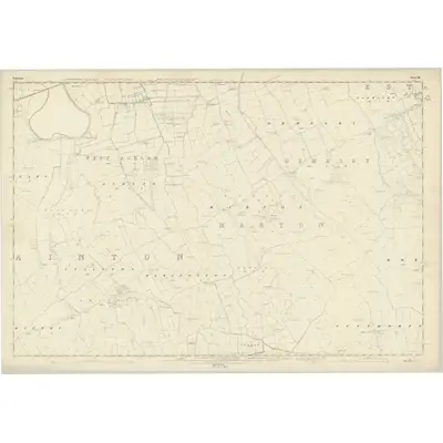 1853 Map of Yorkshire 16, 1857 Print