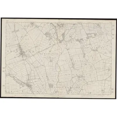 1850 Map of Yorkshire 162, 1854 Print