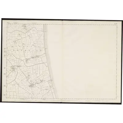 1850 Map of Yorkshire 163, 1854 Print