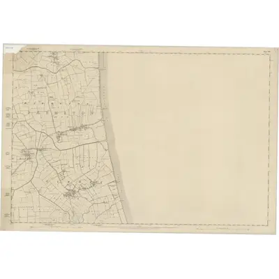 1850 Map of Yorkshire 163, 1854 Print