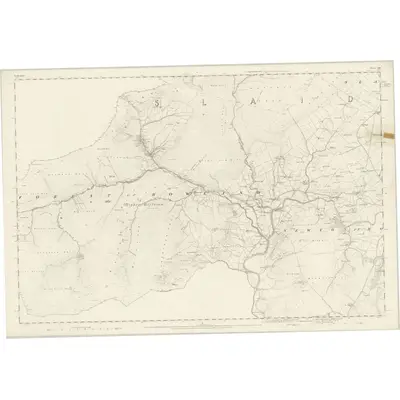 1847 Map of Yorkshire 164, 1851 Print