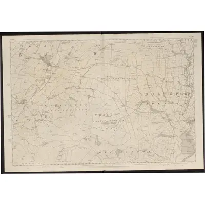 1847 Map of Yorkshire 165, 1850 Print