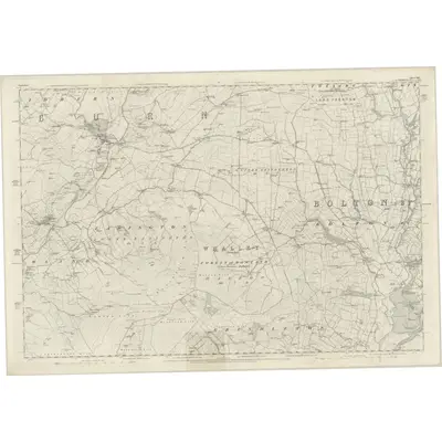 1847 Map of Yorkshire 165, 1850 Print