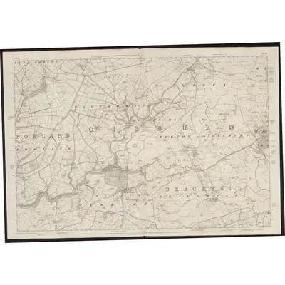 1849 Map of Yorkshire 166, 1853 Print
